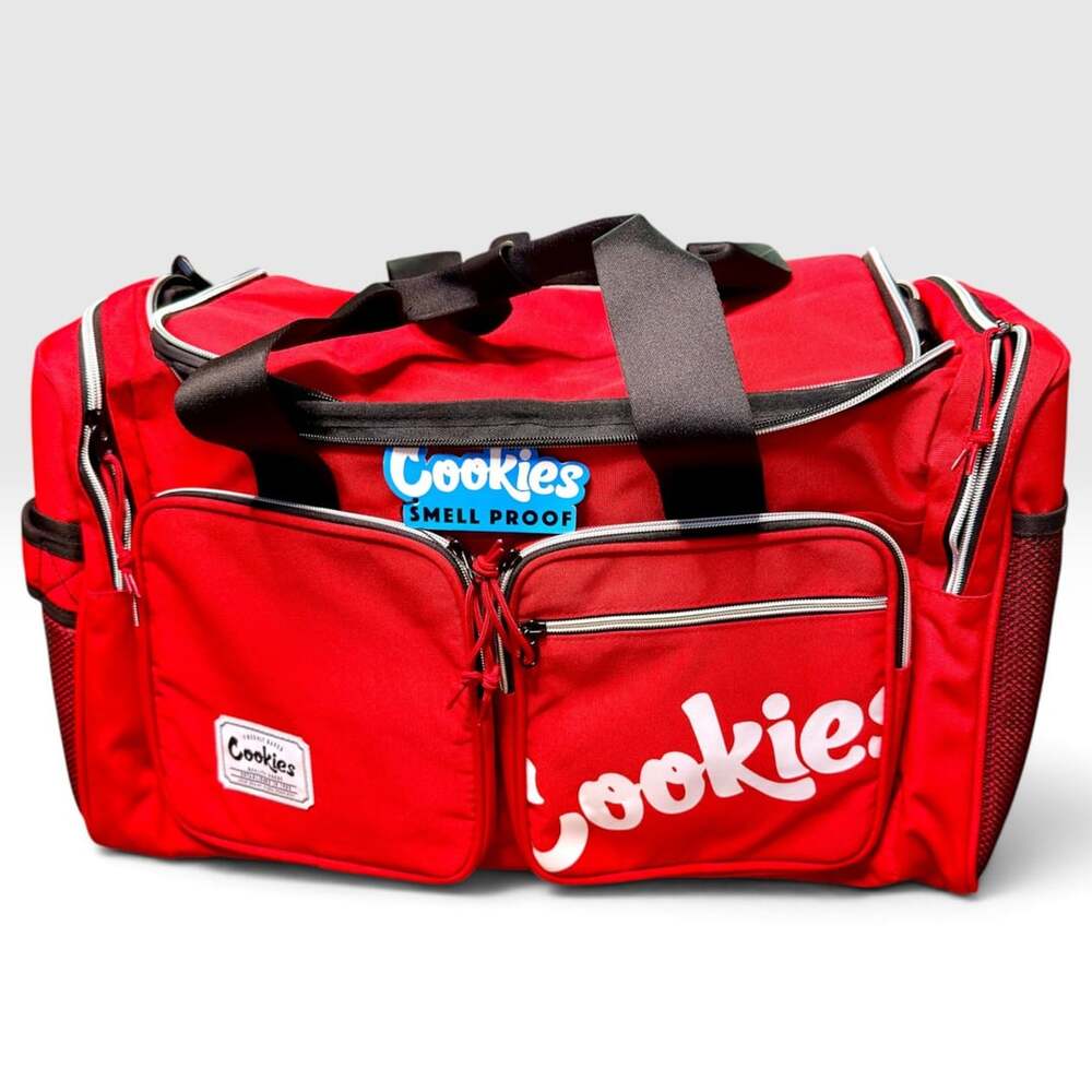 Cookies SF Heritage Smell Proof Duffle Bag Red NWT